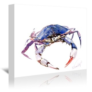 Blue Crab By Suren Nersiyan - Wrapped Canvas Wall Art