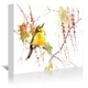 Warbler In Spring By Suren Nersiyan - Wrapped Canvas Wall Art - Bed ...