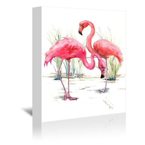 Flamingos 2 By Suren Nersiyan - Wrapped Canvas Wall Art