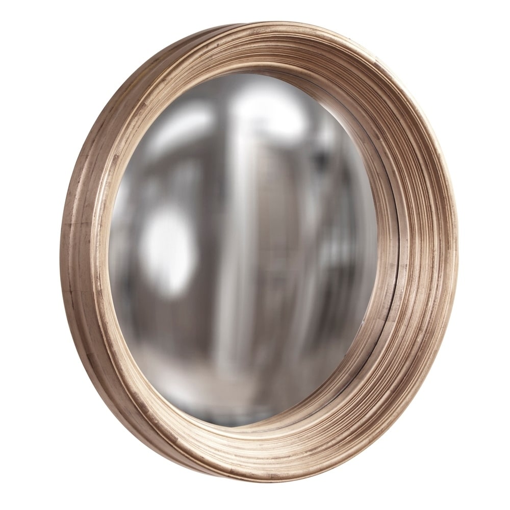 Shop Silas Silver Round Concave Wall Mirror Large Copper