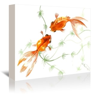 Picture of Feng Shui Goldfish Koi 2 By Suren Nersiyan - Wrapped Canvas Wall Art ...