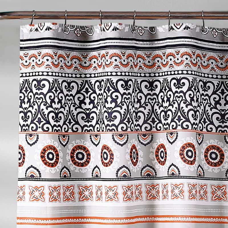 The Curated Nomad La Boheme Striped Shower Curtain