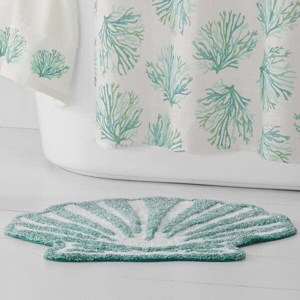 View Sea Shell Bathroom Rug PNG