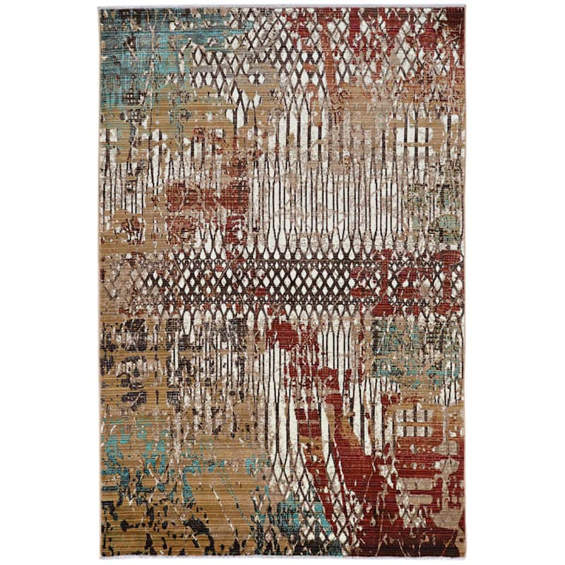 Impact Fences Rug Collection - 8' x 11' - Beige