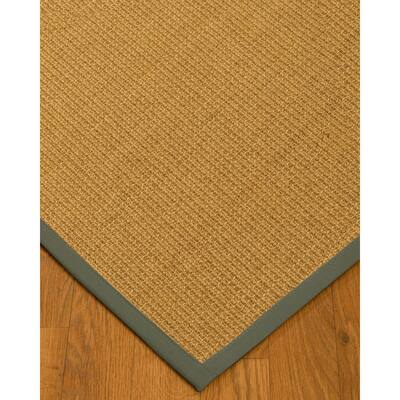 NaturalAreaRugs Largo Sisal Area Rug Hand-Woven Stone Border (8' x 10') - 8' x 10'