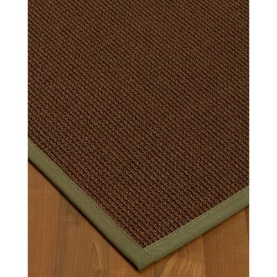 NaturalAreaRugs Valencia Sisal Area Rug Hand-Woven Fossil Border (8' x 10') - 8' x 10'