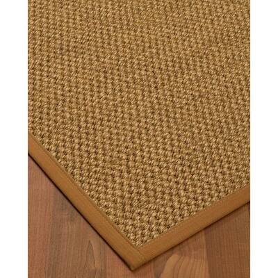 NaturalAreaRugs Ventura Sisal Area Rug Hand-Woven Sienna Border (8' x 10') - 8' x 10'