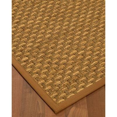 NaturalAreaRugs Antolia Seagrass Carpet Runner Hand-Woven Sienna Border (2' 6" x 8') - 2'6" x 8'