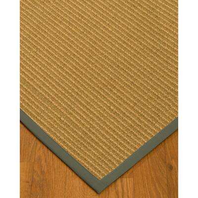 NaturalAreaRugs Lucca Sisal Carpet Runner Hand-Woven Stone Border (2' 6" x 8') - 2'6" x 8'