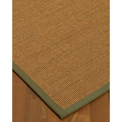 NaturalAreaRugs Melrose Sisal Carpet Runner Hand-Woven Fossil Border (2' 6" x 8') - 2'6" x 8'