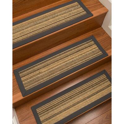 NaturalAreaRugs Boardwalk Carpet Stair Treads (Set of 13) - 13PC (9" x 29")