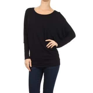 Women's Solid Babydoll Long Sleeve Top