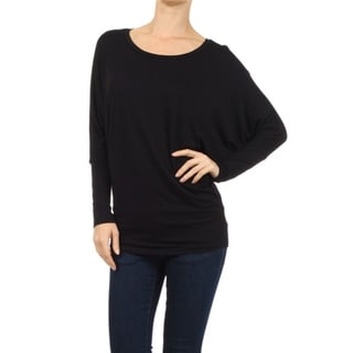 Women's Solid Babydoll Long Sleeve Top