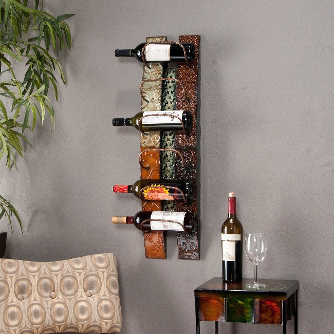 SEI Furniture Chilliwack Wall Mounted Wine Rack