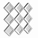 preview thumbnail 2 of 3, SEI Furniture Olivia Mirrored Squares Wall Sculpture - Antique Silver