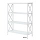 Carbon Loft Ehrlich Metal and Wood 4-shelf Bookcase - Thumbnail 4