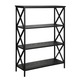 Carbon Loft Ehrlich Metal and Wood 4-shelf Bookcase - Thumbnail 7