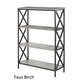Carbon Loft Ehrlich Metal and Wood 4-shelf Bookcase - Thumbnail 6