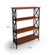 Carbon Loft Ehrlich Metal and Wood 4-shelf Bookcase - Thumbnail 3