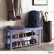 Copper Grove Cranesbill Mudroom Shoe Storage Bench - Thumbnail 12