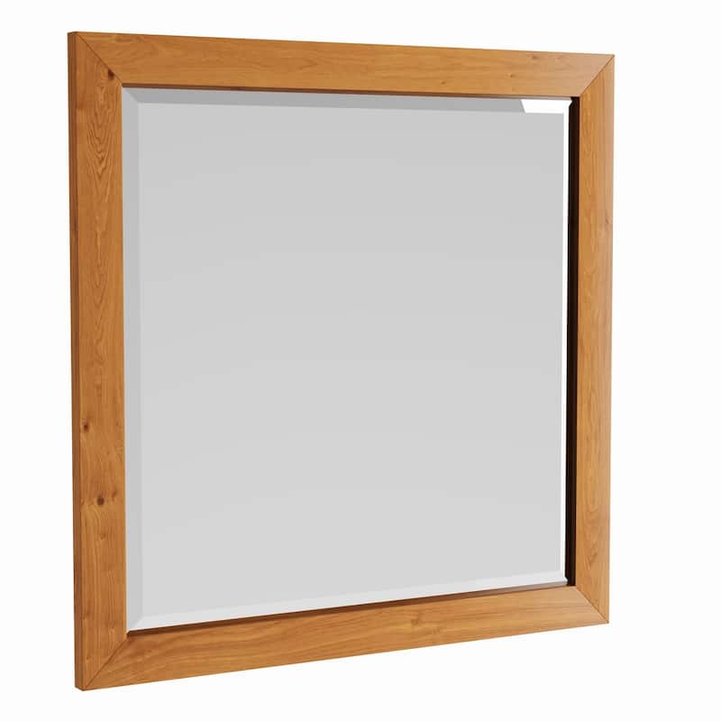 Carson Carrington Bjaeverskov Mid-century Mirror - A/N - A/N - Brown - Brown - Walnut Finish