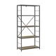Carbon Loft Ora Metal and Wood Rustic Bookshelf - 30 x 14 x 63h - Thumbnail 3