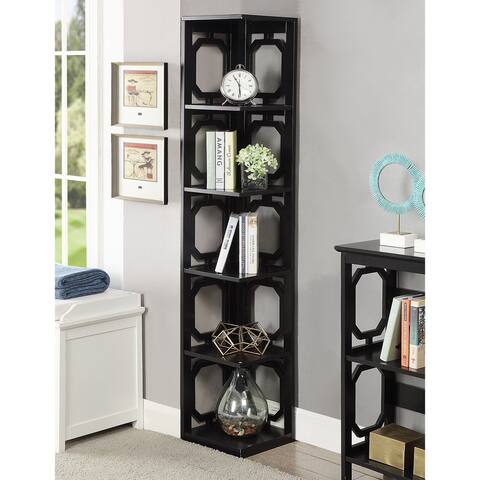 Copper Grove Hitchie 5-tier Corner Bookcase