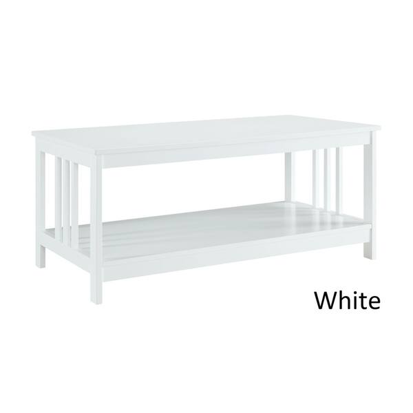 Shop Porch Den Bywater Miro Mission Coffee Table In White As Is Item Overstock 22391882