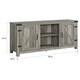 The Gray Barn Firebranch 58-inch Barn Door TV Stand Console, Rustic Entertainment Center - 58 x 16 x 24h - Thumbnail 3