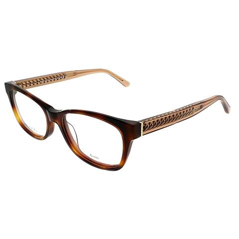 Jimmy Choo Rectangle JC 193 XLT Women Havana Beige Frame Eyeglasses