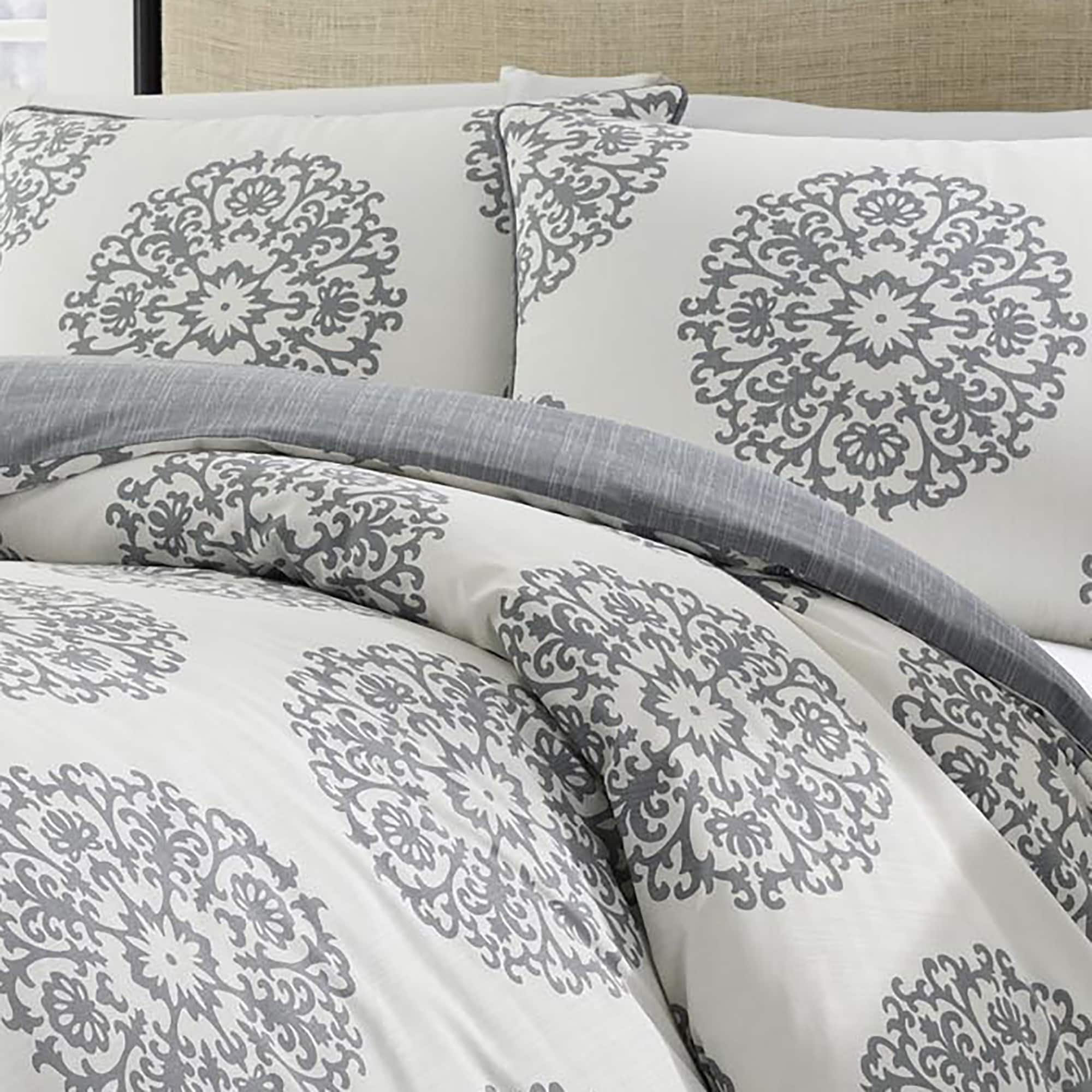 Bee & Willow Home Bee & Willow Striped Cranston 3-Piece Full/queen Duvet  Cover Set In Grey - ShopStyle