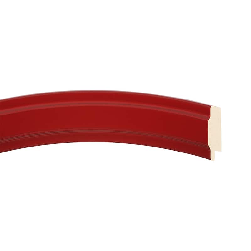 Wright Framed Rectangle Mirror in Holiday Red