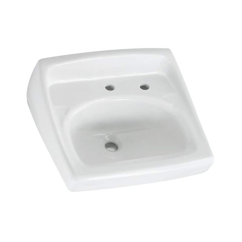 American Standard Lucerne Wall Mount Porcelain Bathroom Sink White
