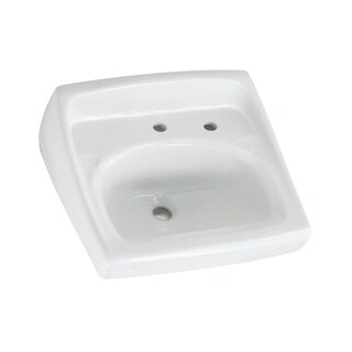 American Standard Lucerne Wall Mount Porcelain Bathroom Sink White