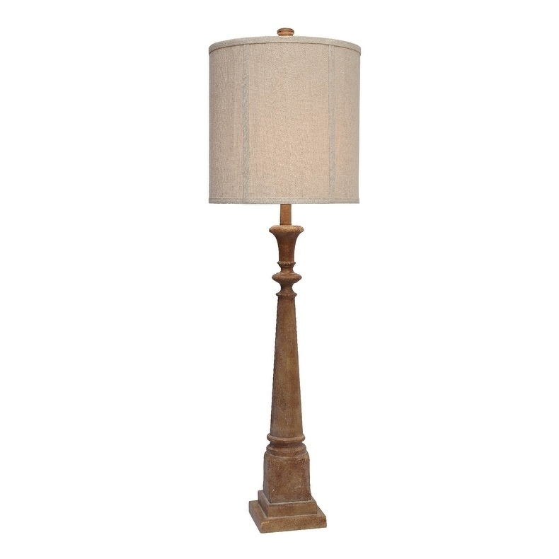 Shop Bed Post Rustic Wood 43 Inch Table Lamp Overstock 20566735