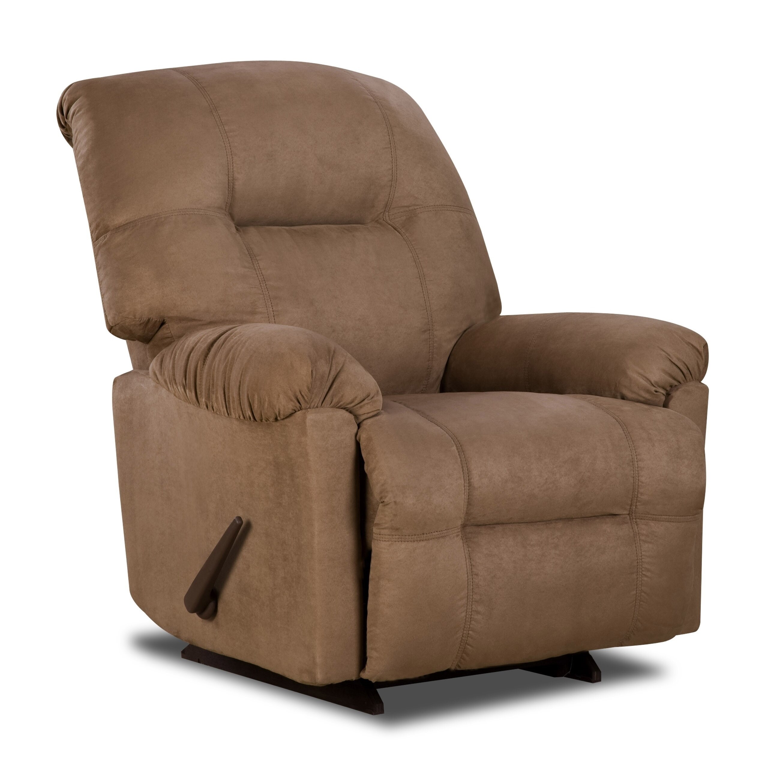 faux suede recliner