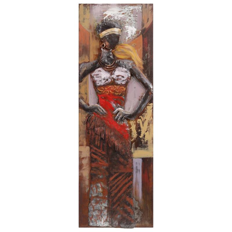 "Miss-tic" Mixed Media Iron Hand Painted Dimensional Wall Decor