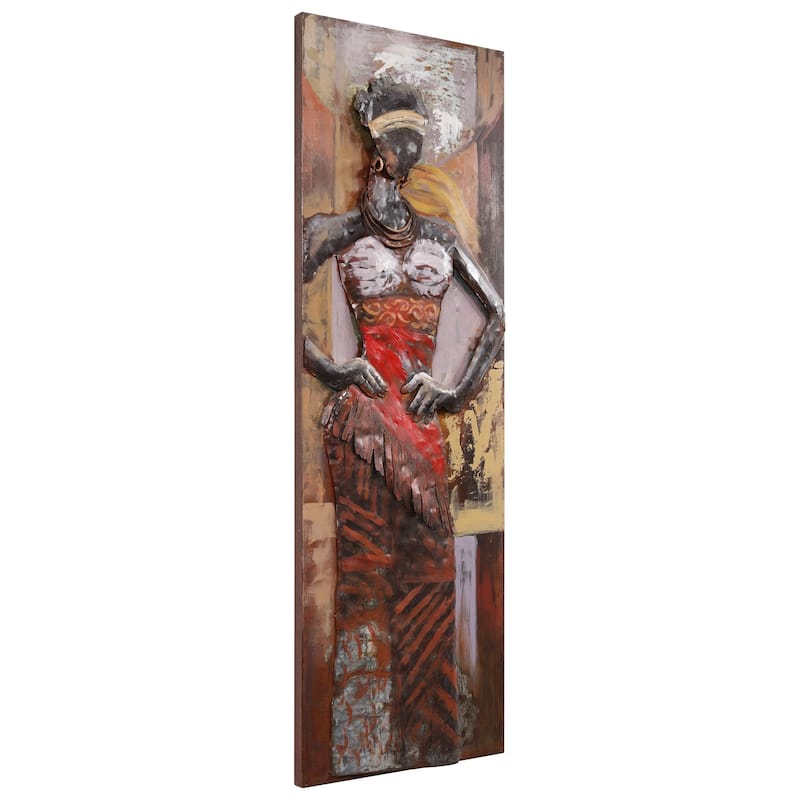 "Miss-tic" Mixed Media Iron Hand Painted Dimensional Wall Decor