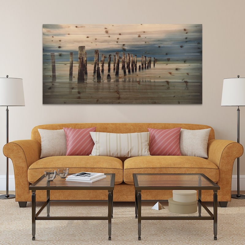 "Low Tide" Arte de Legno Digital Print on Solid Wood Wall Art