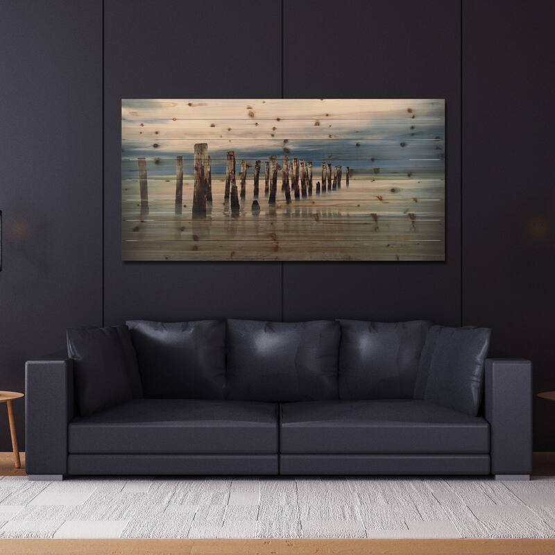 "Low Tide" Arte de Legno Digital Print on Solid Wood Wall Art