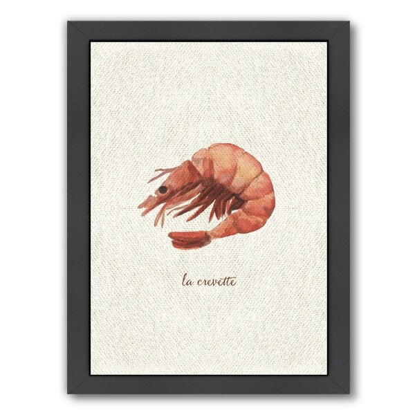 Americanflat French Kitchen Seafood Shrimp Framed Wall Art Americanflat X27 French Kitchen Seafood Shrimp Framed Wall Art