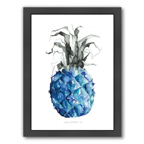 Pineapple Blue - Framed Print Wall Art