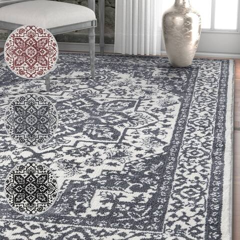 Well Woven Traditional Medallion Soft Area Rug - 5'3 x 7'3