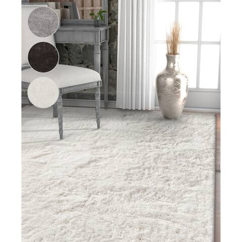 Well Woven Modern Solid Soft Area Rug - 9'3 x 12'6