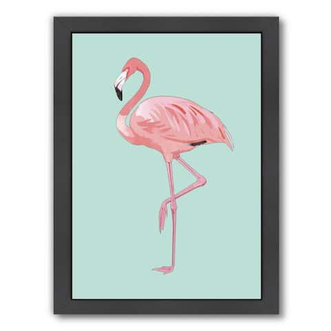 Pink Flamingo - Framed Print Wall Art