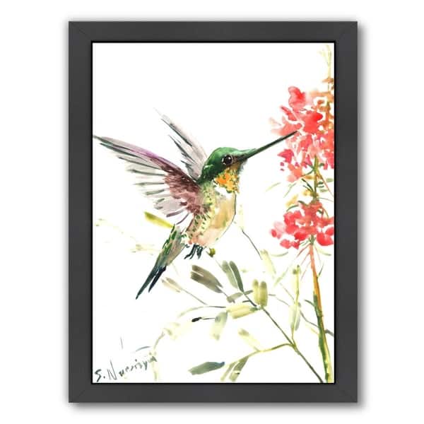 slide 1 of 3, Hummingbird 5 - Framed Print Wall Art