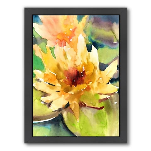 Lotus Yellow - Framed Print Wall Art