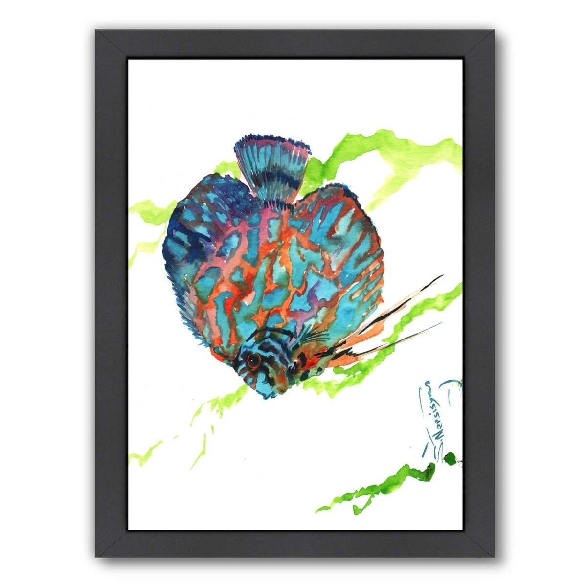 Blue Discus - Framed Print Wall Art - Bed Bath & Beyond - 20581057