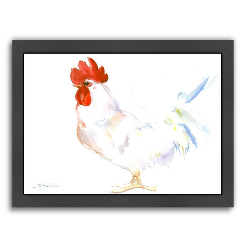 White Rooster Framed Print Wall Art Bed Bath & Beyond 20581592
