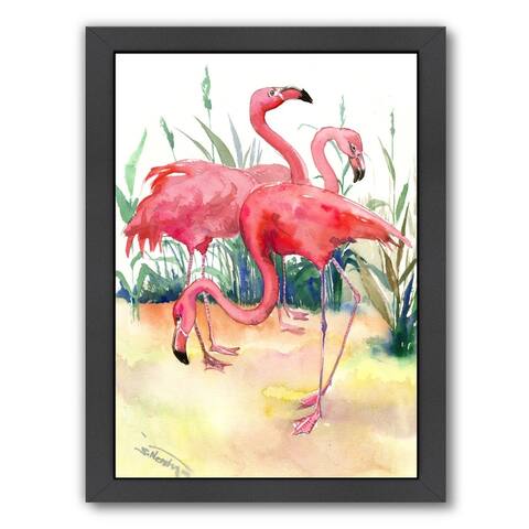 Flamingos - Framed Print Wall Art